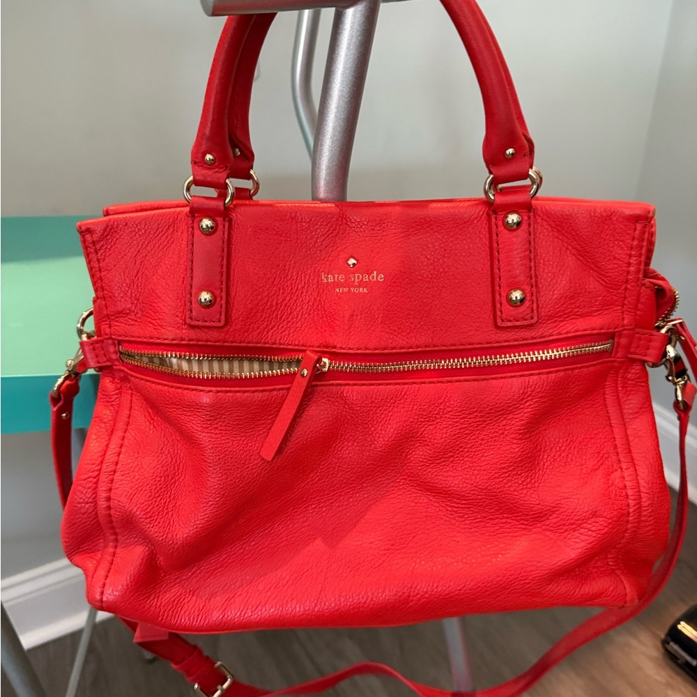 Kate Spade Orange Leather Bag